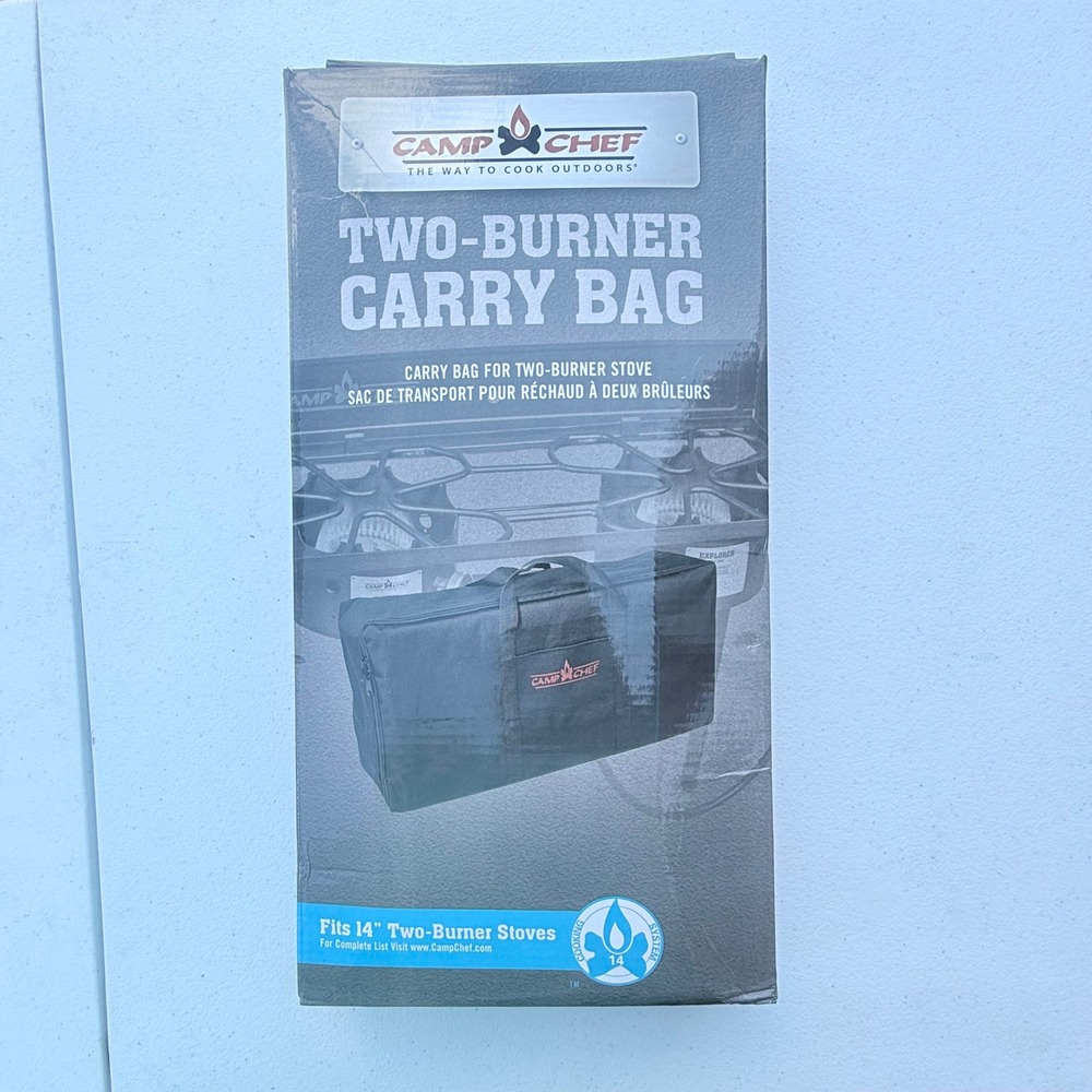 Camp Chef Two-Burner Carry Bag Black Fits 14in Stoves CB60UNV EX60 DB60 PRO60X